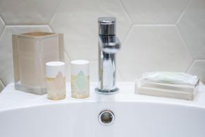 A bathroom at Palazzo Toledano