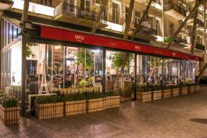a store front of a building with a store at Seven Boutique Hotel Baku in Baku