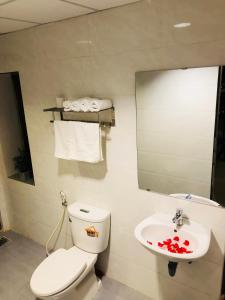 Koupelna v ubytování Friendly House Homestay