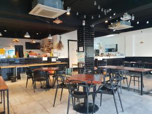 Restaurace v ubytování SUM Guesthouse Jeju Airport