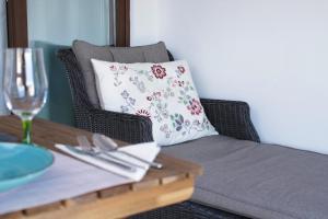 Część wypoczynkowa w obiekcie La Vila Feliz, gemütliche private Duplex-Ferienwohnung im typischen Fischerhaus mit fantastischem Meerblick