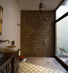 バレンシアにあるNatural loftのバスルーム(洗面台、トイレ、シャワー付)