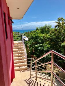 Balkón nebo terasa v ubytování Chaniva-Joy Island View Appartments