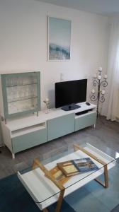 TV a/nebo společenská místnost v ubytování Ferienwohnung Frieda