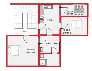 Půdorys ubytování Chalet Walzl