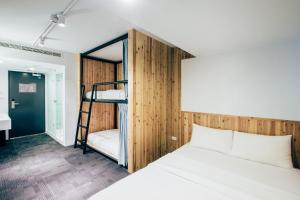 Voodi või voodid majutusasutuse Star Hostel Taipei East toas