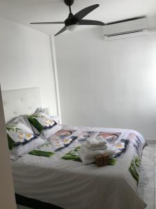 Postel nebo postele na pokoji v ubytování Appartement avec Solarium + 37 fotografií