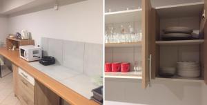 Kuchyňa alebo kuchynka v ubytovaní Hostel City Center Gdynia