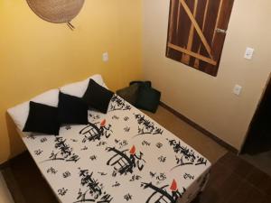 Krevet ili kreveti u jedinici u okviru objekta Do Alto da Montanha Pousada