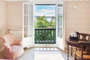 Ein Balkon oder eine Terrasse in der Unterkunft Hotel Les Goelands