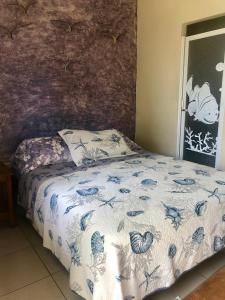 Letto o letti in una camera di Hotel Santorini