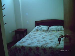 Hostel Puno Backpackers房間的床