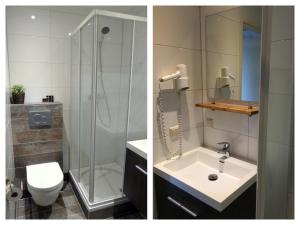 Salle de bains dans l'établissement Nicolette Apartments