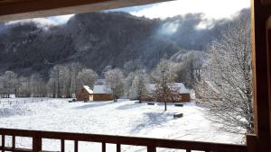 冬のLes chalets d'Arrensの様子