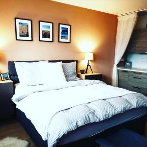 Postel nebo postele na pokoji v ubytování Brunetti Suite Zlín