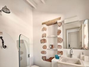 Koupelna v ubytování Patmos Eye Boutique Hotel & Villas