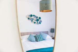 Postel nebo postele na pokoji v ubytování Auberge de Rivaz