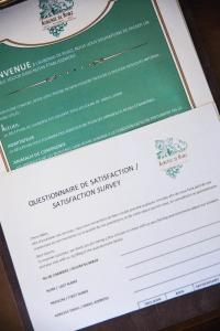 Certifikát, hodnocení, plakát nebo jiný dokument vystavený v ubytování Auberge de Rivaz