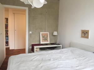 Posteľ alebo postele v izbe v ubytovaní Seehaus Inselwelt