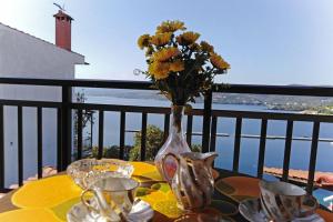 Balkón nebo terasa v ubytování Pyrgadikia Paradise