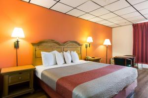 Säng eller sängar i ett rum på Motel 6-Clarksville, TN