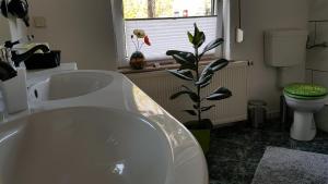 Koupelna v ubytování Ferienwohnung-Kormann