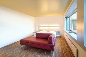 Χώρος καθιστικού στο Dasbreitehotel am Rhein