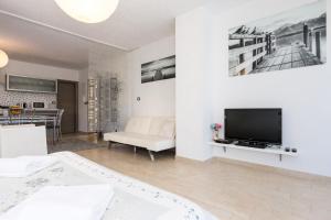 Televízia a/alebo spoločenská miestnosť v ubytovaní Apartments & rooms DDD2