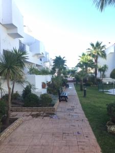 Vonkajšia záhrada v ubytovaní Apartamento en Urbanizacion Hacienda Golf Islantilla