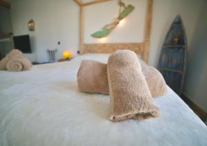 Posteľ alebo postele v izbe v ubytovaní Tindaya Nature Home Ocean View