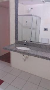 Bathroom sa Hostel Orla de Tambaú
