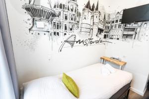 Postel nebo postele na pokoji v ubytování Hotel Pagi