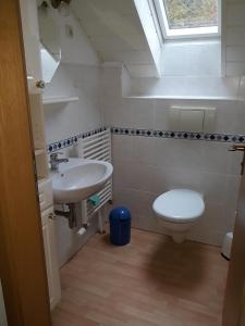 Ένα μπάνιο στο Ferienwohnung Bäumener +7 φωτογραφίες