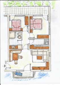 Plán poschodí v ubytovaní Residence Tantalus