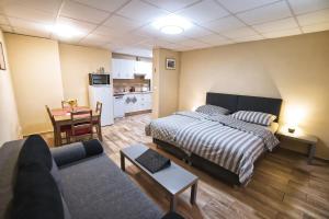A kitchen or kitchenette at Nice accommodation in Mikulov