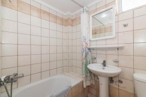 Koupelna v ubytování Dados Hotel
