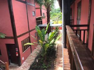 O edifício em que a pousada se localiza