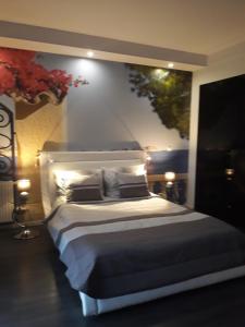 Posteľ alebo postele v izbe v ubytovaní Apartament Onyx