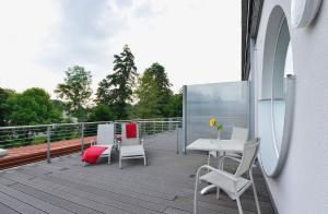 Balkón nebo terasa v ubytování Aribo Hotel