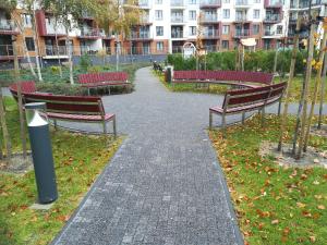 Vrt pred nastanitvijo Polanki Park u Marty - Basen kryty