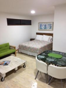 Cabañas Suite Matanzas客房内的一张或多张床位