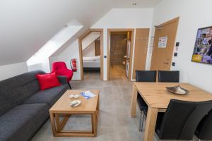 Posezení v ubytování Hrimland Apartments