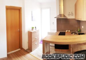 Kuchyňa alebo kuchynka v ubytovaní Penthouse Spudic Karlovac + 14 fotografií