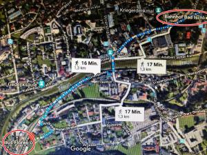 Nespecifikovaný výhled na destinaci Bad Ischl nebo výhled na město při pohledu z prázdninového domu