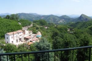 a view from the balcony of a house in the mountains at B&B Ilys in Cava deʼ Tirreni