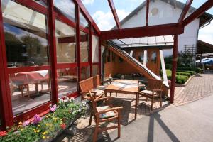 Balkón nebo terasa v ubytování Hotel Pension Fent
