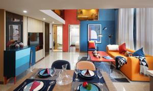 Khu vực ghế ngồi tại Royal Star Apartment(Guangzhou Central City Branch)