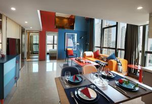 Khu vực ghế ngồi tại Royal Star Apartment(Guangzhou Central City Branch)