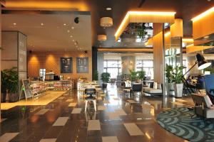 上海虹桥雅辰悦居酒店（韩国街）的休息区
