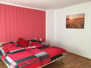 Un pat sau paturi într-o cameră la Casa Elisa - Das Ferienhaus zum Wohlfühlen